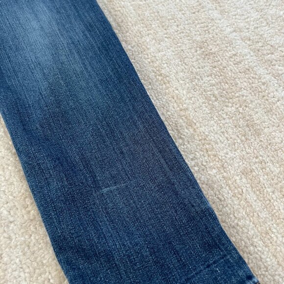 Express Blue Mid Rise Leggings Skinny Jeans 8 - Picture 9 of 11